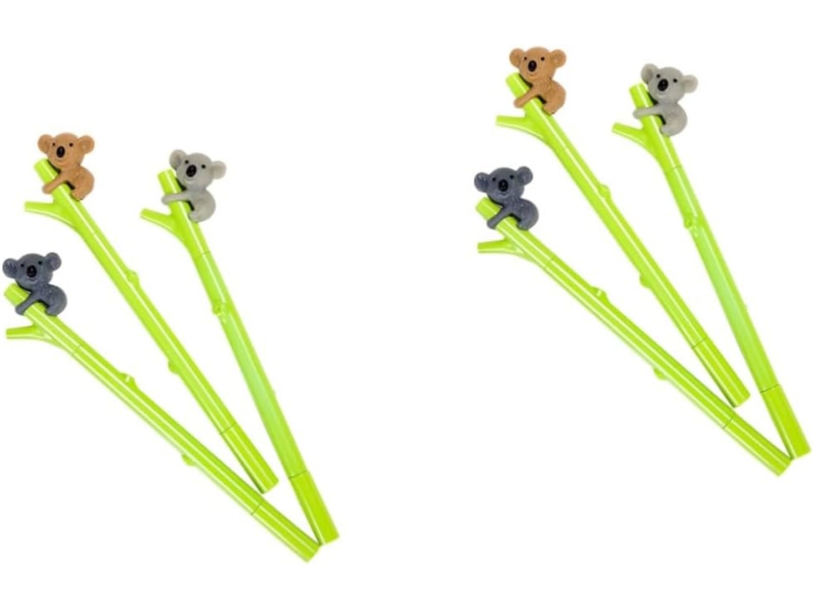 Magiclulu Conjunto De 6 Canetas Kawaii Koala, Gel Fofas Com Desenhos