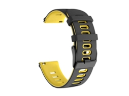 Bracelete Fitbit by Google Versa 2 Pulseira outdoor Preto e Amarelo
