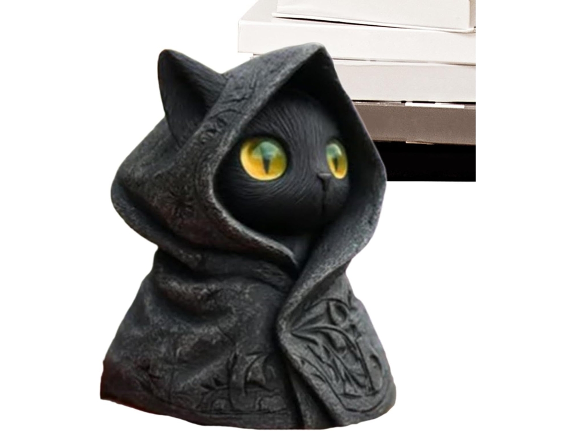 Miniaturas De Gatos Pretos Assustadores | Pequenas Estatuetas De Gatos Para Decoração De Festas