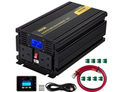 VEVOR Power Inverter 2000W Inversor de Onda Senoidal Modificado Dc 12V para Ac 240V Conversor de Carro (Outlet Grade A)