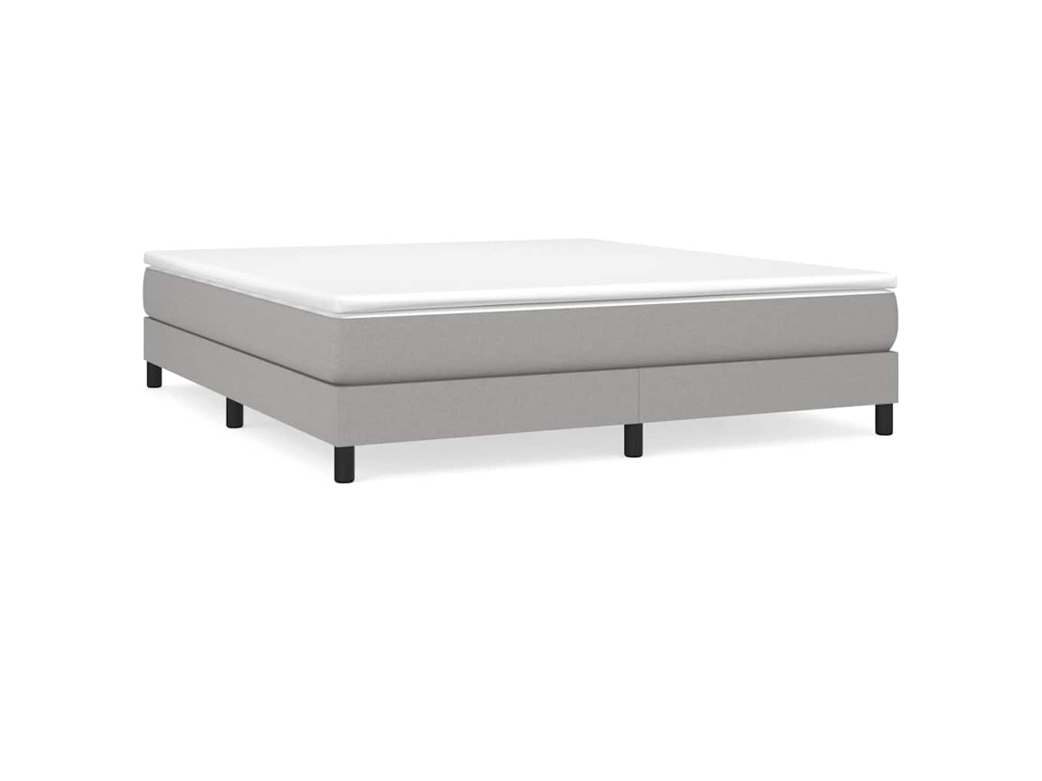 Box Spring Bed Frame, Box Spring Bed Frames Vidaxl Cinzeto Tecido (160 X 200 Cm)
