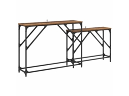 Aparador 2 Pcs Madeira Antiga 100 X 28 X 75 Cm MAISON EXCLUSIVE