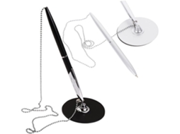 Canetas De Metal Para Assinatura, Design Vertical Com Corrente,