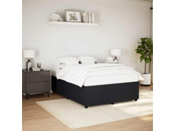 Vidaxl Estrutura De Cama Sem Colchão 140x190 Cm Veludo Preto