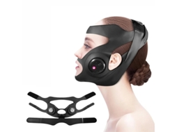 Cinto De Levantamento Facial Line Com Massageador De Controle Remoto Massagem Facial Redutor De Queixo Duplo E Cinto Relaxante Preto Yizhood