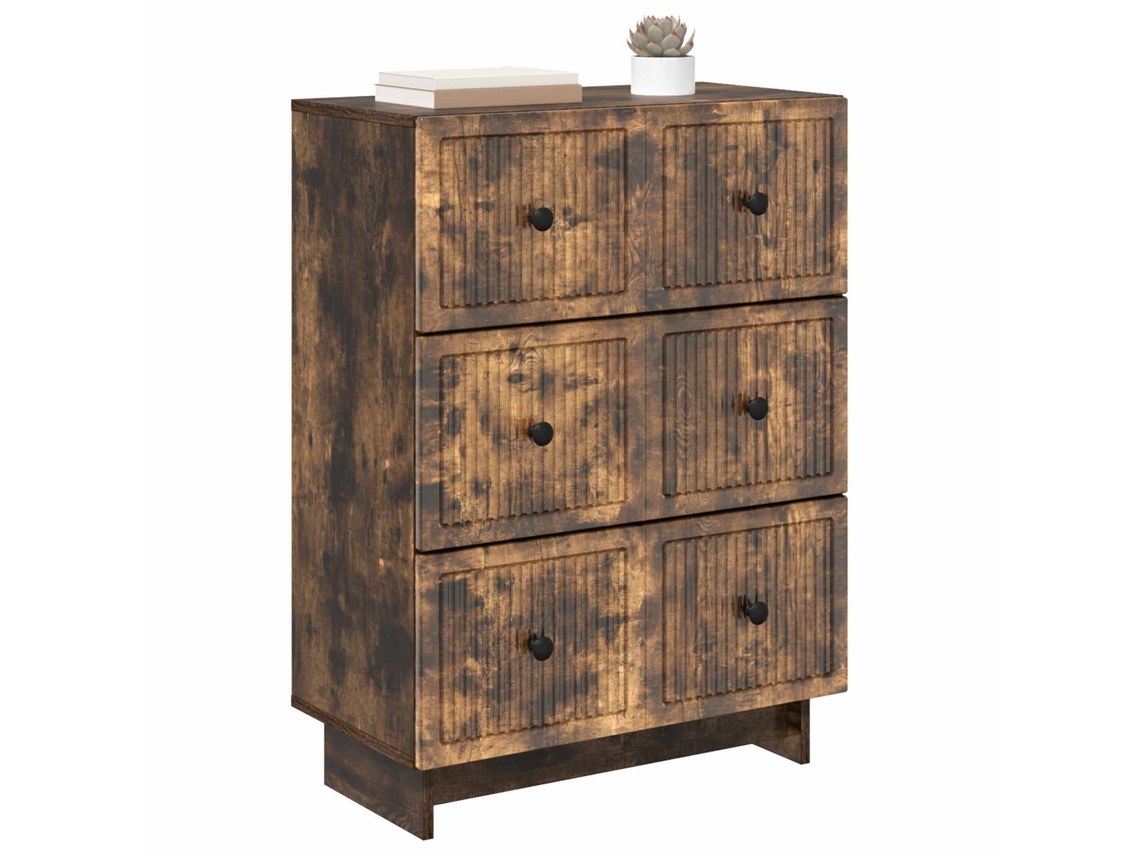 Gabinete de Gavetas Carvalho Fumado 66 X 34,5 X 90 Cm MAISON EXCLUSIVE