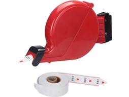 Dispensador de Bilhetes com Sistema de Números com 1 Rolo de Papel de 3 Dígitos 2 Grupos Número de 000-999 3 Dígitos Vermelho