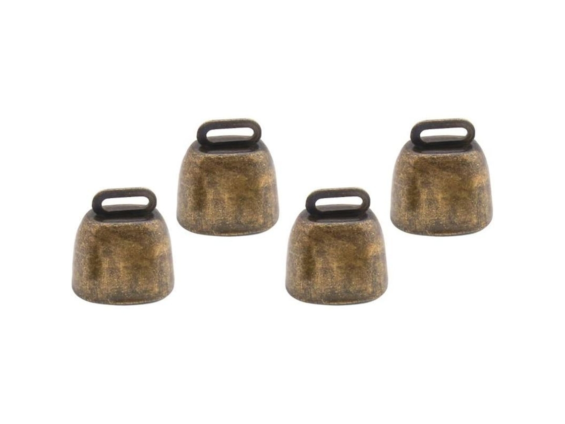 Sinos de cobre para animais de estimação - Anti-perda - 4 sinos - Bronze