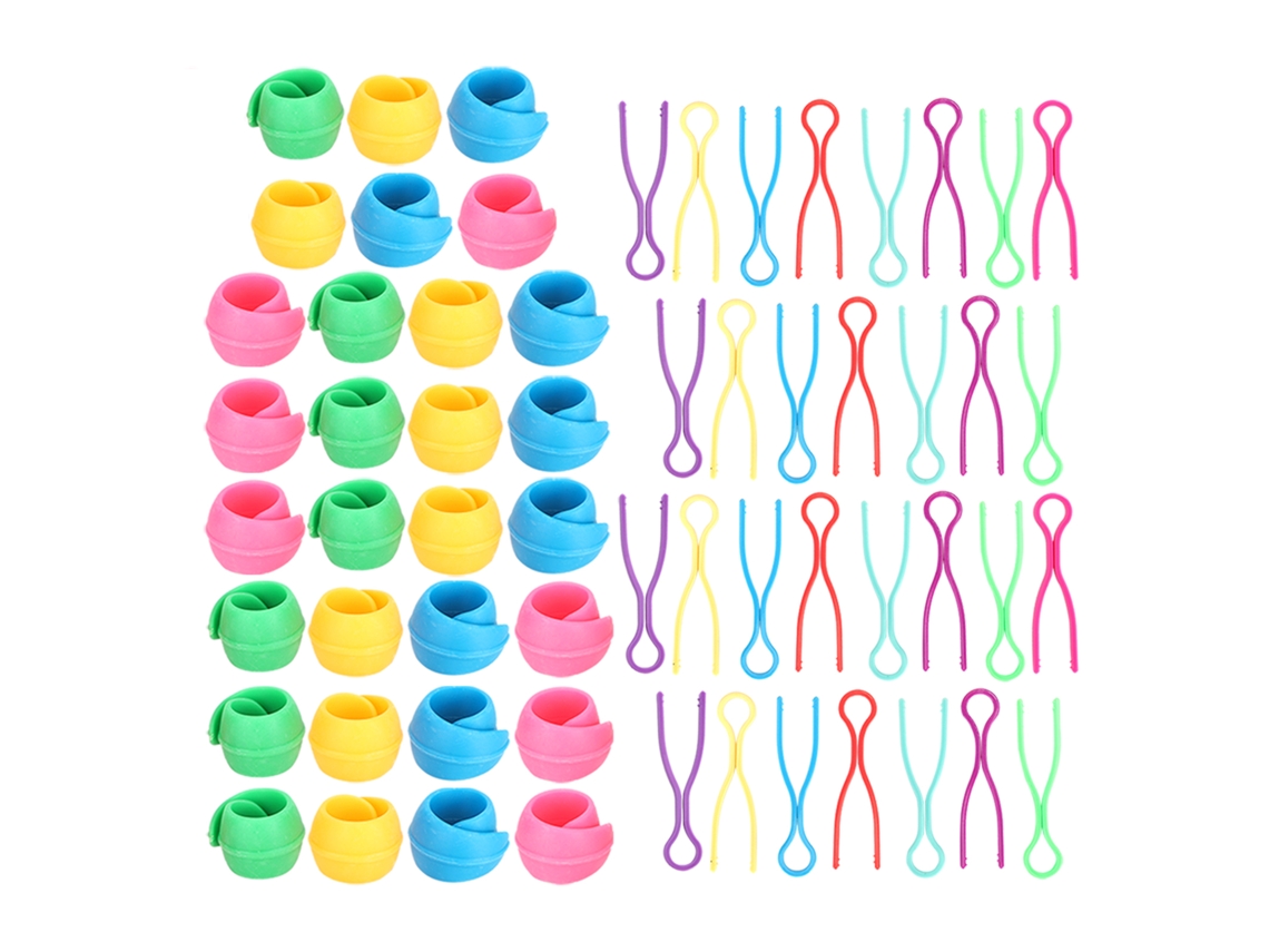 Conjunto De 60 Clipes Organizadores Para Bobinas Linha Costura.-aquaforge