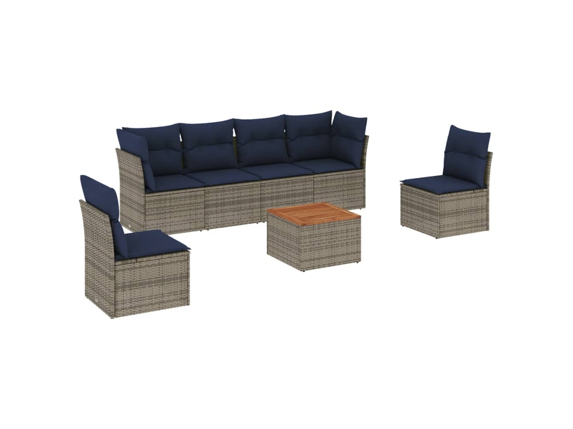 Garden Sofa Set, Garden Sofa Sets Vidaxl Cinzeto Rattan / Vime (n/a)