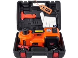 Macaco Elétrico para Carro, 5 Toneladas/11023 Libras, Hidráulico Portátil Carro com Bomba Inflável Embutida e Luz Led, Suv, Mpv, Sedã, Caminhão, Troca