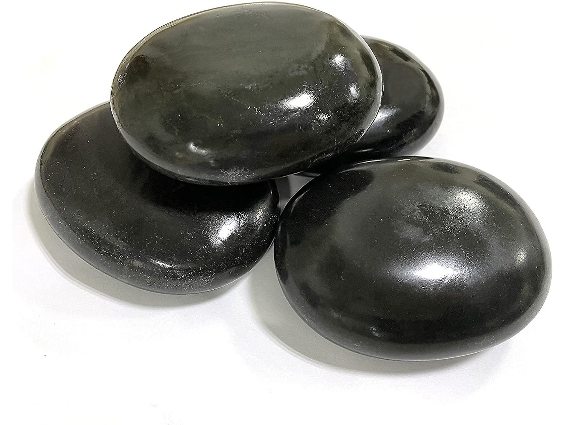 4 Pedras Quentes De Basalto Para Massagem Profissional Ou Casa
