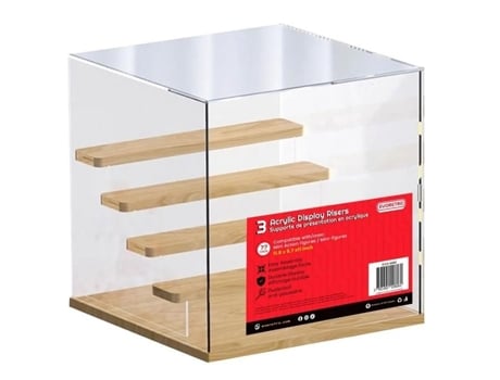 Vitrine Acrílica Evoretro 30cm Com Escada 4 Degraus