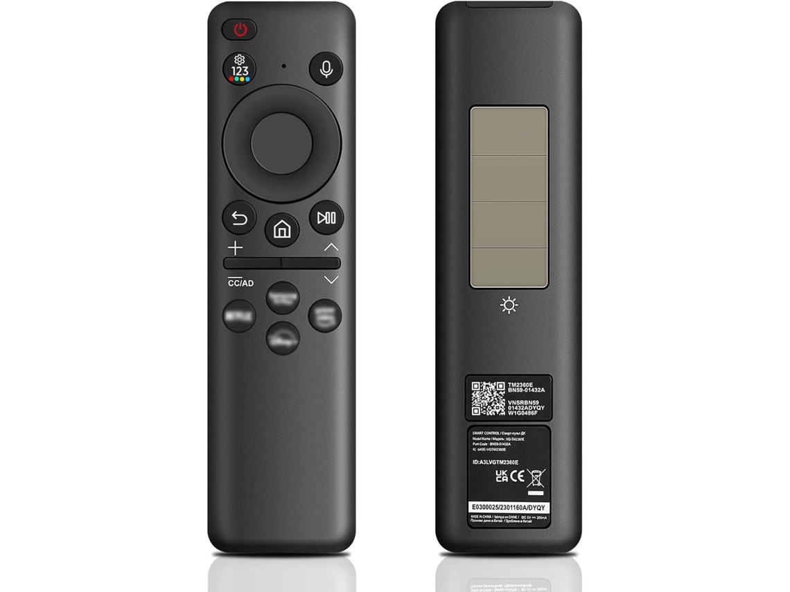 Comando Inteligente Compatível Com Samsung Smart Tv Função De Voz Emparelhamento Rápido Design Compacto Resistente, 1 Unidade