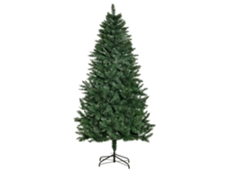 Árvore De Decoração. Natal 180cm Verde Artificial, Resistente Ao Fogo, 724 Galhos Pvc, Base Dobrável E Suporte Aço Para