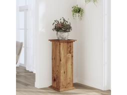 Vidaxl Suporte P/ Plantas 33x33x80 Cm Derivados Madeira Madeira Velha
