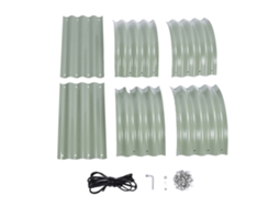 Caixa de Plantio LAXISCREED Aço Inox 304 Jardim Verde Claro