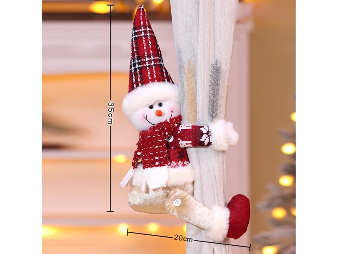 Decoração De Cortina De Natal Com Fivela De Boneco De Neve, Decoração Criativa De Cortina De Natal Com Fivela De Boneco De Desenho Animado. Aquaforge