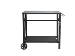 Mesa Carrinho De Jantar, Design De Prateleira Dupla, Dobrável E Móvel,85x55cm Iron Oem