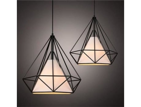 Pingente aramado em forma de diamante - 25 cm XJYDNCG