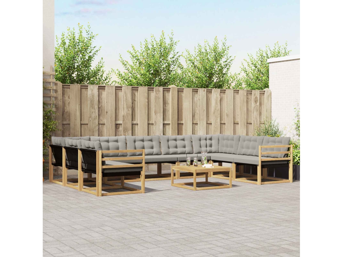 Vidaxl Conjunto De Sofás Para Exterior 10 Unid.