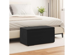 Vidaxl Banqueta Preto 81 X 41 X 40 Cm Veludo E Madeira De Engenharia