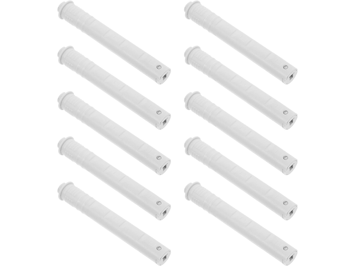 Conjunto de 10 prendedores magnéticos para guarda-roupas.