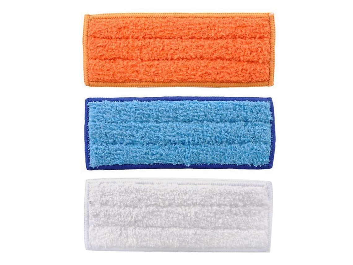 Conjunto De 3 Panos De Limpeza Laváveis Para Robôs Aspiradores Irobot Braava Jet 240 E 241._glo