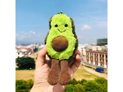 2026 brinquedo de Pelúcia Abacate Bonito Almofada de Recheio Presente para Crianças Amigos Chaveiro de Pelúcia 2 Pacotes 5.5 Polegadas