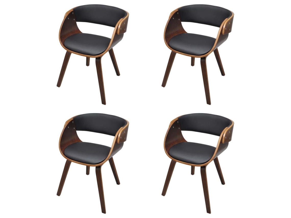 Dining Chair, Dining Chairs Vidaxl Marrom Couro Artificial (n/a)