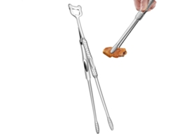 Pinça Para Grelhar, Pinça De Aço Inoxidável Para Grelhar, Pinça De Metal Antiaderente Com Cabo Ergonômico, Utensílio