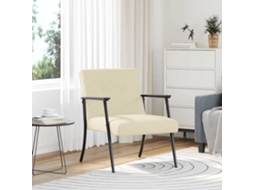 Vidaxl Poltrona Creme Tecido