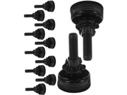 Shineofi Conjunto De 12 Pés Mesa Ajustáveis, Resistentes E Versáteis Para Móveis, Armários, Banquetas E Mesas, Com