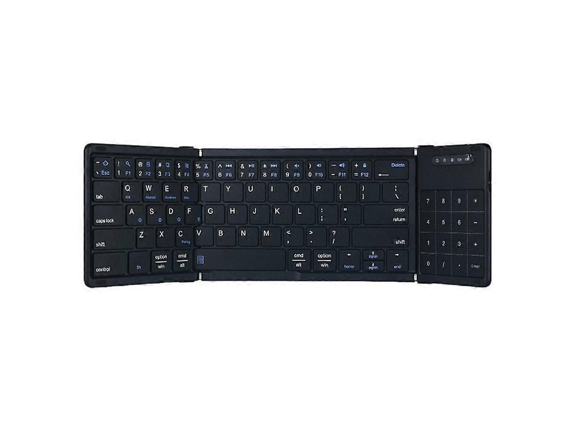 Teclado Bluetooth Dobrável TAISHENGDA, compatível com iOS, Android, Windows, com Touchpad