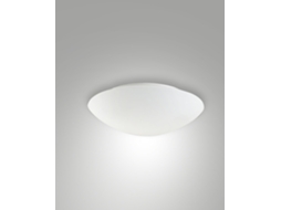 Pandora Plafonier Moderno em Metal e Vidro Soprado, E27 60w, Sensor de Movimento Integrado, Diâmetro 30cm, Cor Branca, Código 3222 61 102 FABAS LUCE