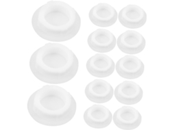 Ultechnovo 20-tampas Redondas De Silicone Para Cofrinho Com Design Batente Na Base, Encaixe Seguro Para Cofrinhos E