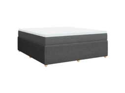Box Spring Bed, Box Spring Beds Vidaxl Cinzeto Tecido (180 X 200 Cm)