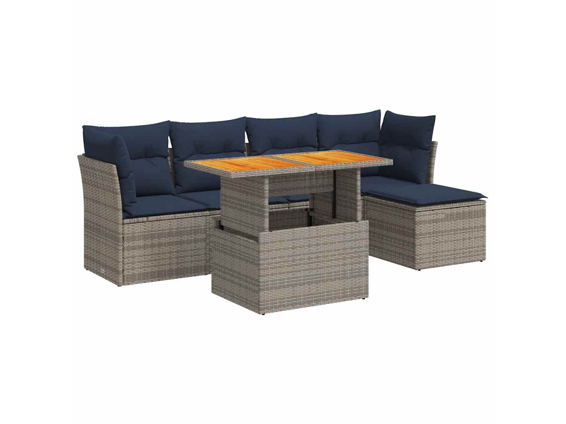 Garden Sofa Set, Garden Sofa Sets Vidaxl Cinzeto Rattan / Vime (n/a)