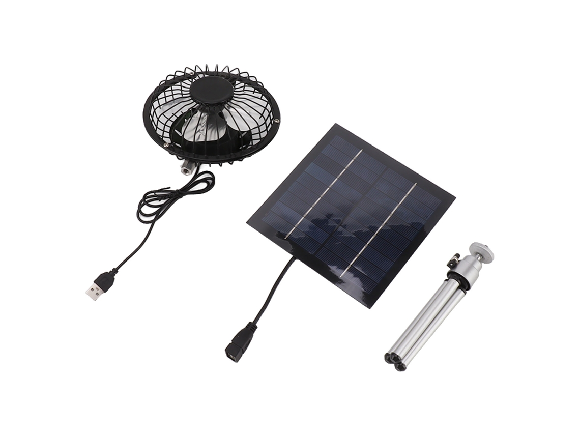 Ventilador Solar Portátil 20w Usb Primerox