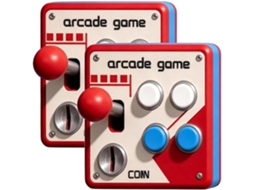 Painel De Interruptores Estilo Arcade Retrô, Capa De Interruptor Iluminada (2