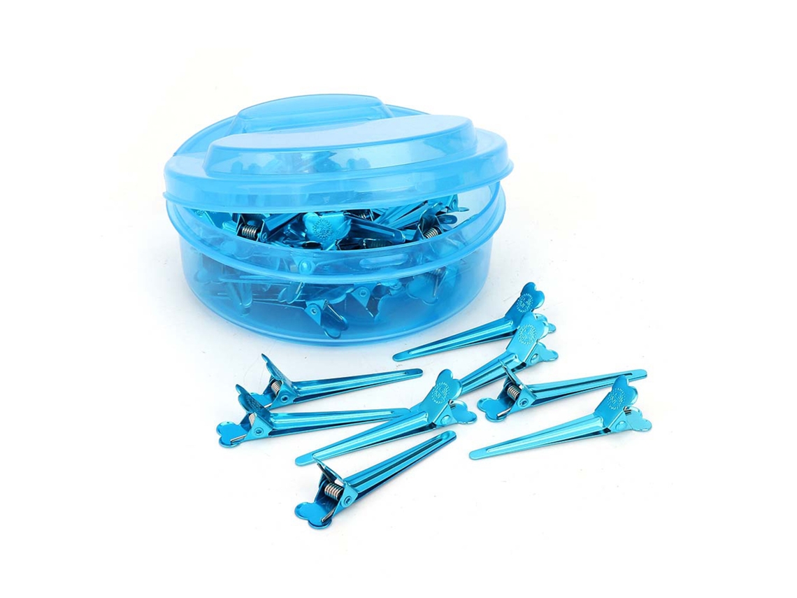 2026 50 Broches de Pelo Mini para Salón Herramienta de Peinado Clips de Pelo Estilo Azul