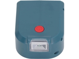 Carregador/adaptador Bateria com Duas Portas para Baterias, Luz Led para Camping Ao Ar Livre, CHABERLU