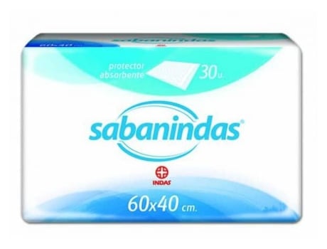 Resguardos Descartáveis para Incontinência 60X40 Sabanindas Saco 30 Und