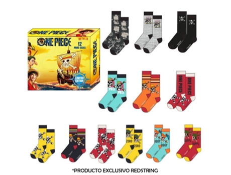 Caixa De Oferta Com 12 Pares De Meias One Piece, Tamanho 41/46 New Import