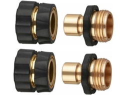 Kit Com 2 Pares De Conectores Rápidos Para Mangueira Água,