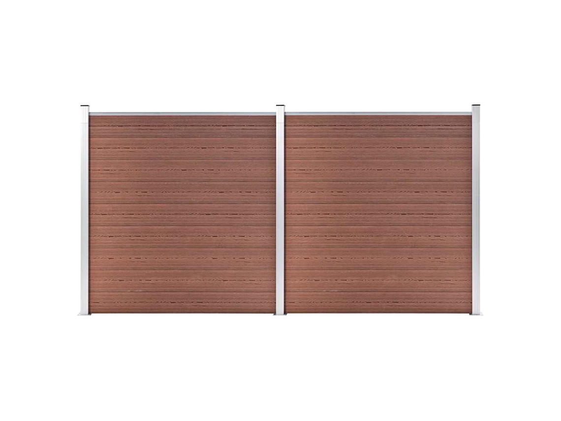 Fence Set, Fence Sets Vidaxl Marrom Wpc (n/a)