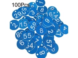 2026 etiquetas de Colmeia Numeradas 1 100 Impermeáveis Etiquetas de Identificação Redondas Suprimentos Apícolas 100pcs Azul