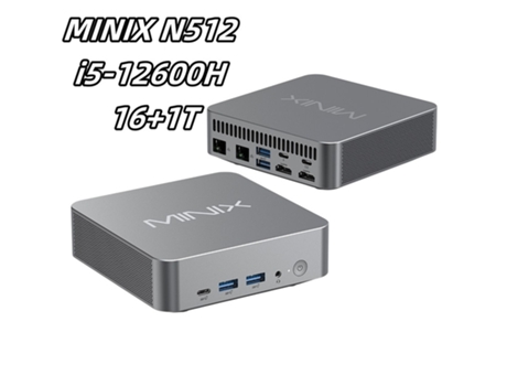 Mini Pc Minix N512 I5 12600h 16g/1tb Dual Lan Dual Hdmi Usb Cx3