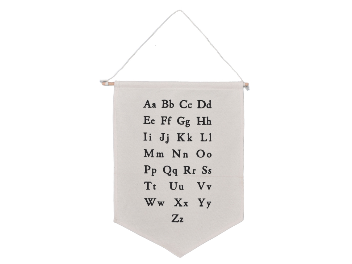 Decoração de parede com letras de tecido, faixa e pôster infantil para crianças e bebês.