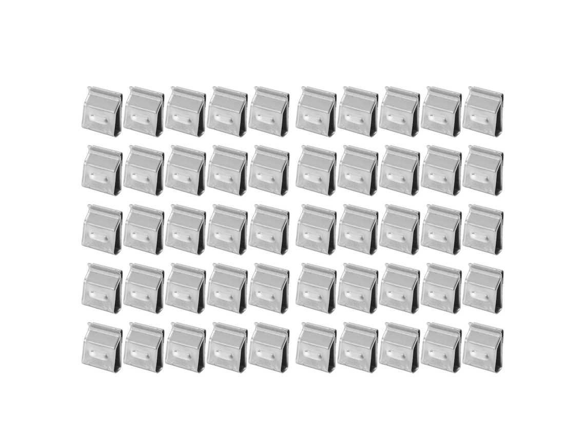 50 Piezas Clip De Cable De Acero Inoxidable Para Soporte De Cableado Fijo Para Panel Solar